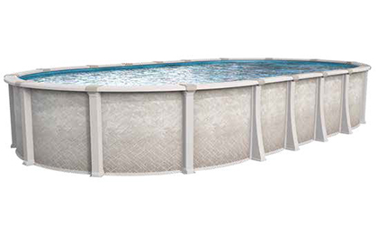 the Harmony Oval Resin Above-Ground Pool